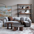 Диван-кровать Lunar отделка ткань кат. 7 col. Loop 17 Ash от MOD INTERIORS, MDI.SF.SL.247, 6-я фотография мини