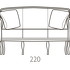 Диван 3-местный Sissi от KEOMA, KM.SF3.CL.12, 2-я фотография мини