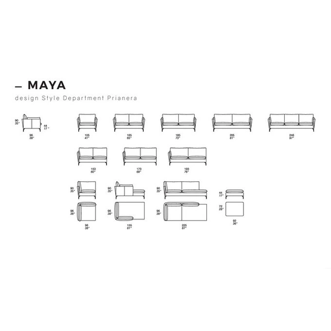 Диван 3-местный Maya от PRIANERA, PA.SF.PA.219, 6-я фотография