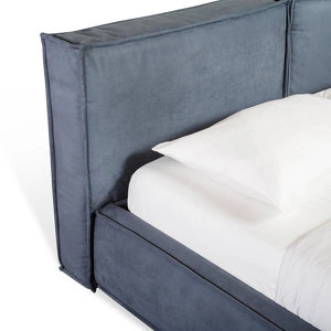 Кровать с решеткой Alita отделка ткань Suede TL 517